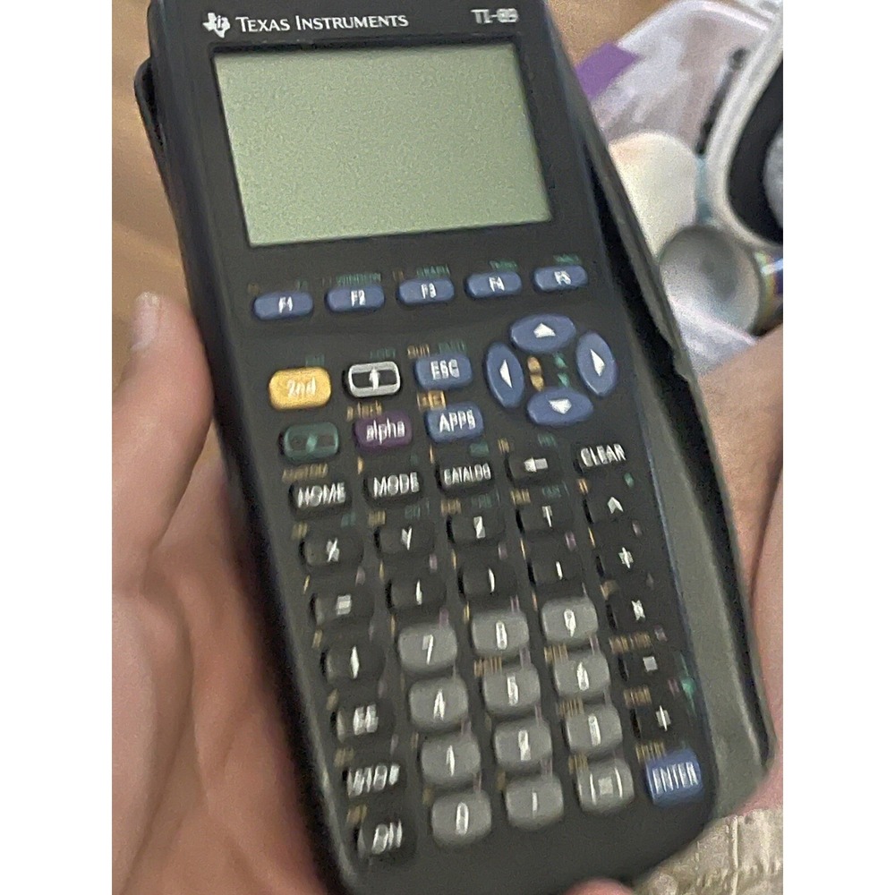 Texas‎ Instrument TI-89  Graphing Calculator With Cover TESTED